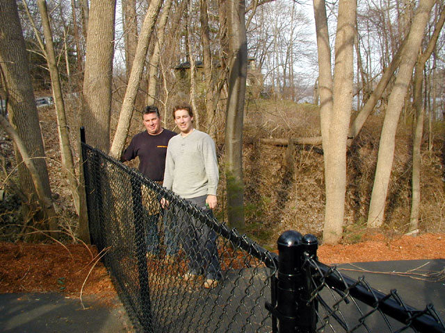 Chris and Tim pose for the owners